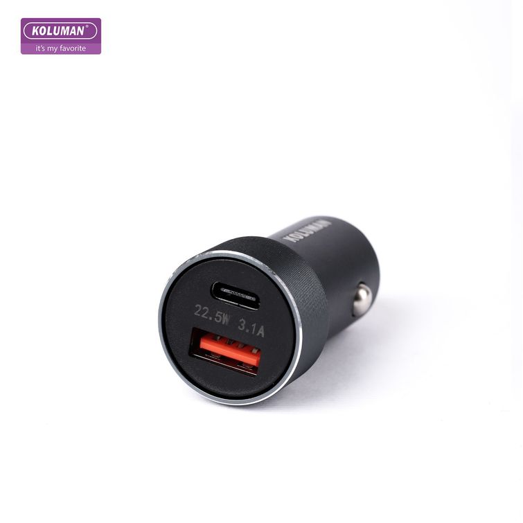 شارژر فندکی 22 وات کلومن مدل KC-C07