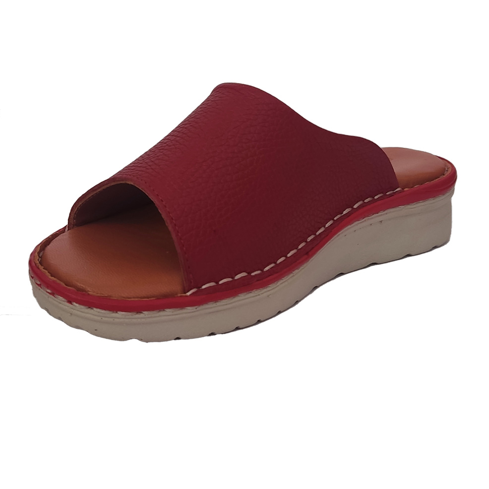 دمپایی چرمی طبی رز